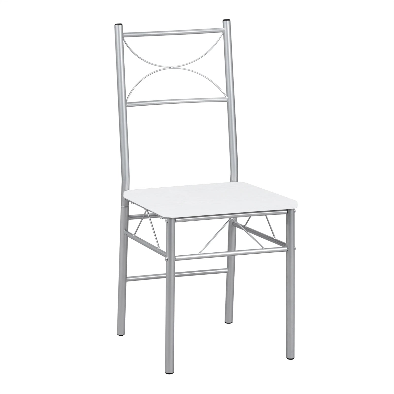 WOLTU Dining Set Dining Table with 4 Chairs for 4 Seat Metal Frame Kitchen Table Rectangular Restaurant Table Dining Room