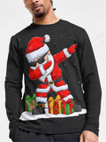 Merry Christmas Santa Claus 3d Print Graphic T-shirt Men Women Fashion Long Sleeve T-shirts Christmas Tree Tops Tees Gift New