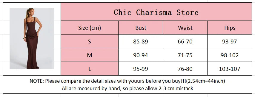 Women Brown Pleated Sling Maxi Dress Square Neck Sleeveless Off-shoulder Waist Cinching Slim Dresses Fashion Evening Party Gowns