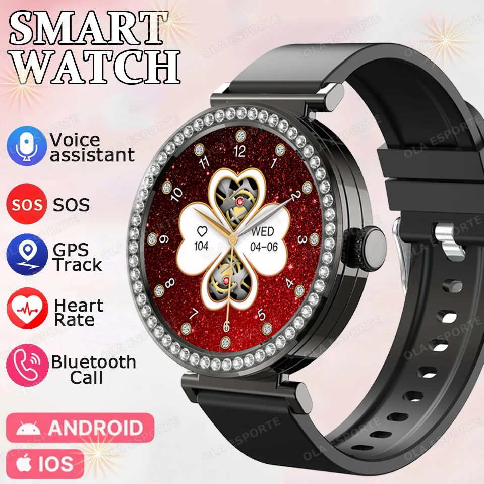 New ECG Monitor Smartwatches Bluetooth Call Heart Rate Blood Pressure/Oxygen Sleep Monitor Waterproof Sports Smart Watch Women