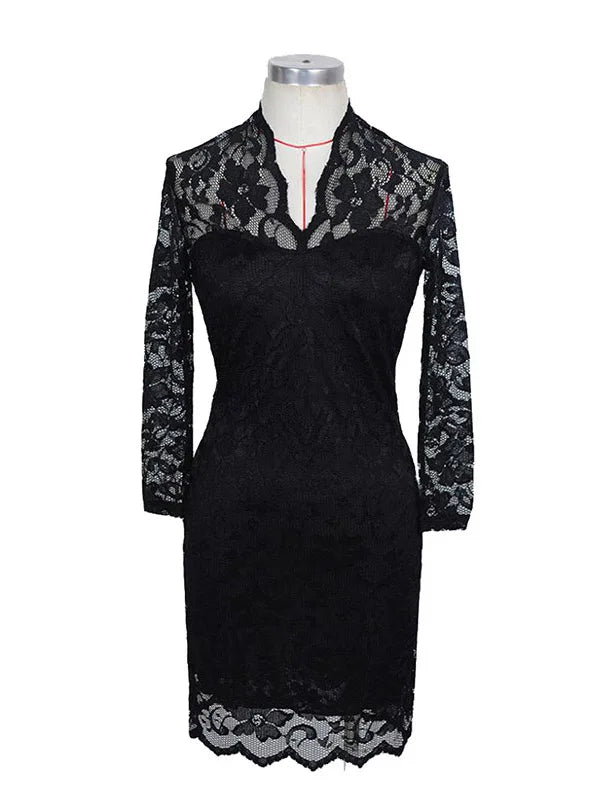 Women Lace Dress Casual Deep V Dresses 2025 Dress in Liquidation