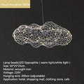 Art Decor Hollow Cloud Pendant Lights For Living Room Bedroom Staircase Danish Design Lamp Industrial Loft Firefly Chandelier