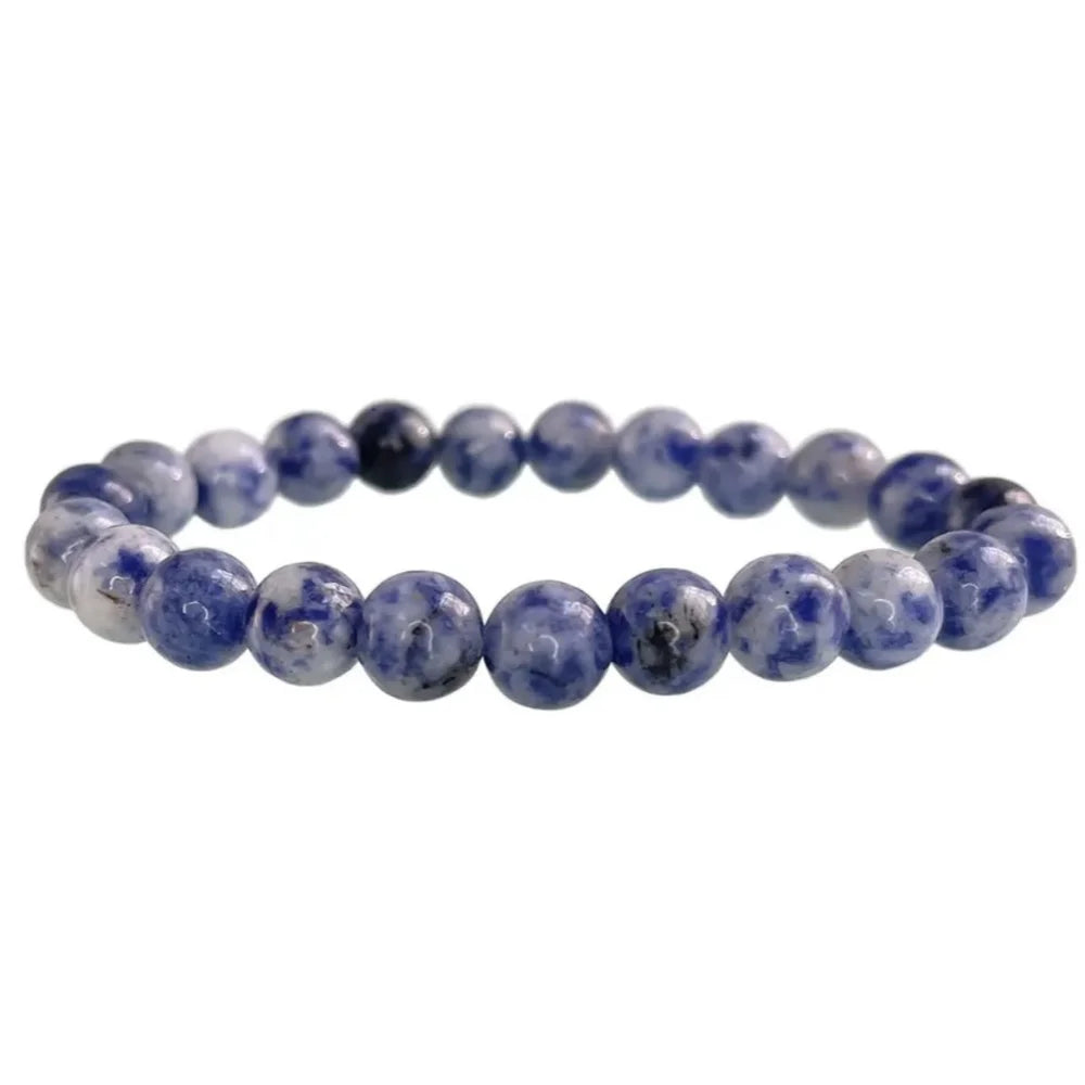 Natural Stone Round Beads Bracelet Rose Quartz Chakra Healing Crystal Elastic Stretch Bangle For Women Men Jewelry Gift