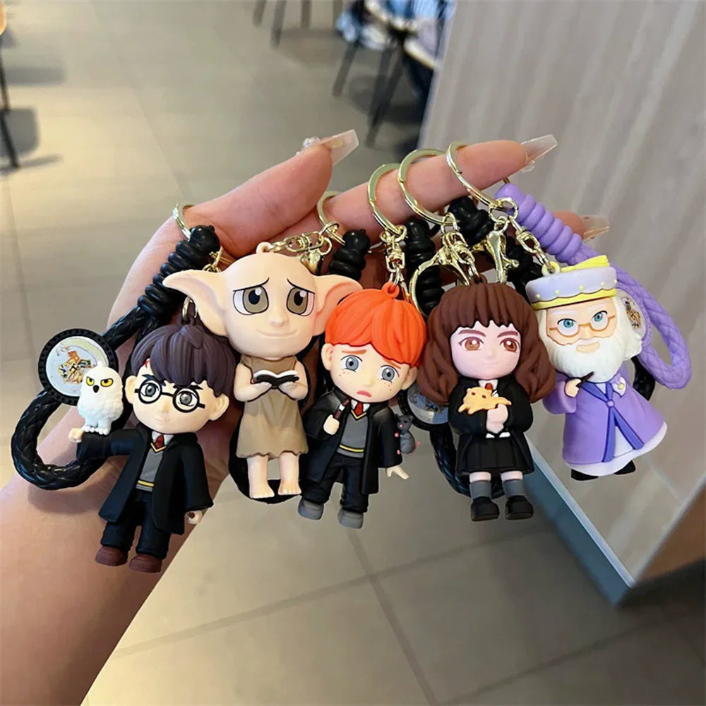 New Keychain for Harry Potter Anime Toys Bags Cute Doll Potter Pendant Couple Key Chain Halloween Christmas Gifts Jewelry 2026