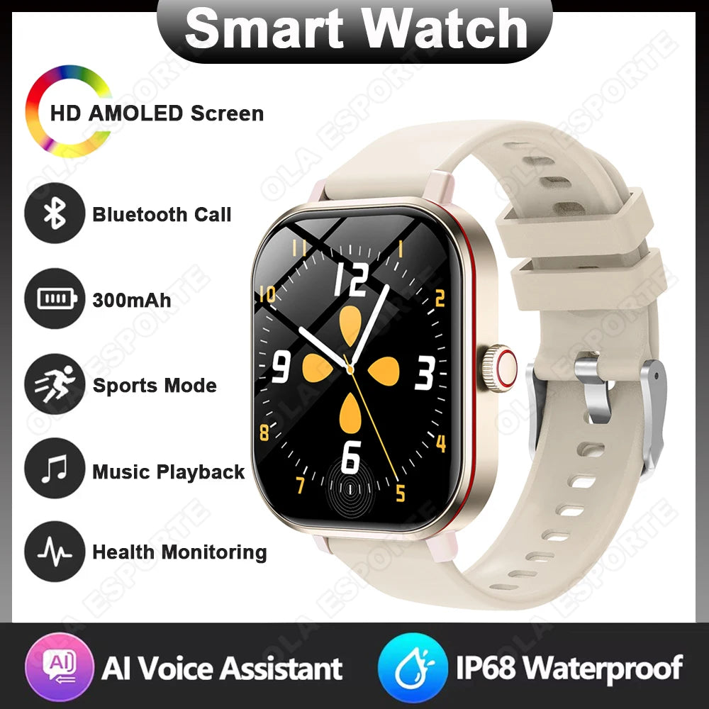 Multifunctional Smart Watch Men Women Bluetooth Connected Phone Music Fitness Sports Bracelet Sleep Monitor Smartwatch 2026 New