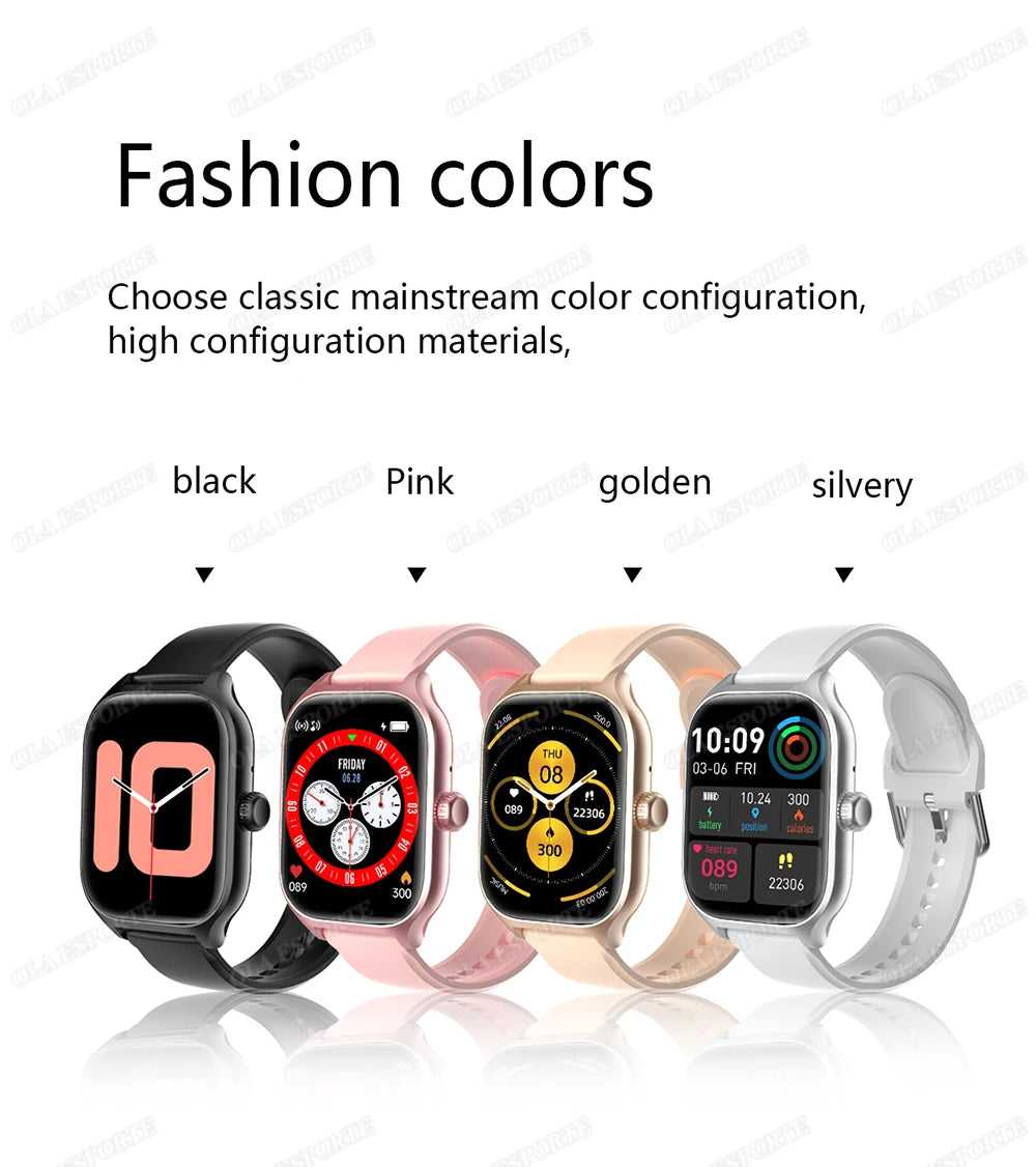 Women SmartWatch Men 2.01 Amoled Phone Call Diy Watch Face Sport Fitness Tracker Heart Rate Smart Watch Waterproof