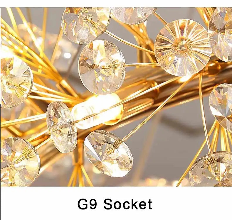 Modern Crystal Led Ceiling Pendant Lamps Home Decoration Hanging Light Fixture Dining Room Bedroom Living Room Chandelier Lustre