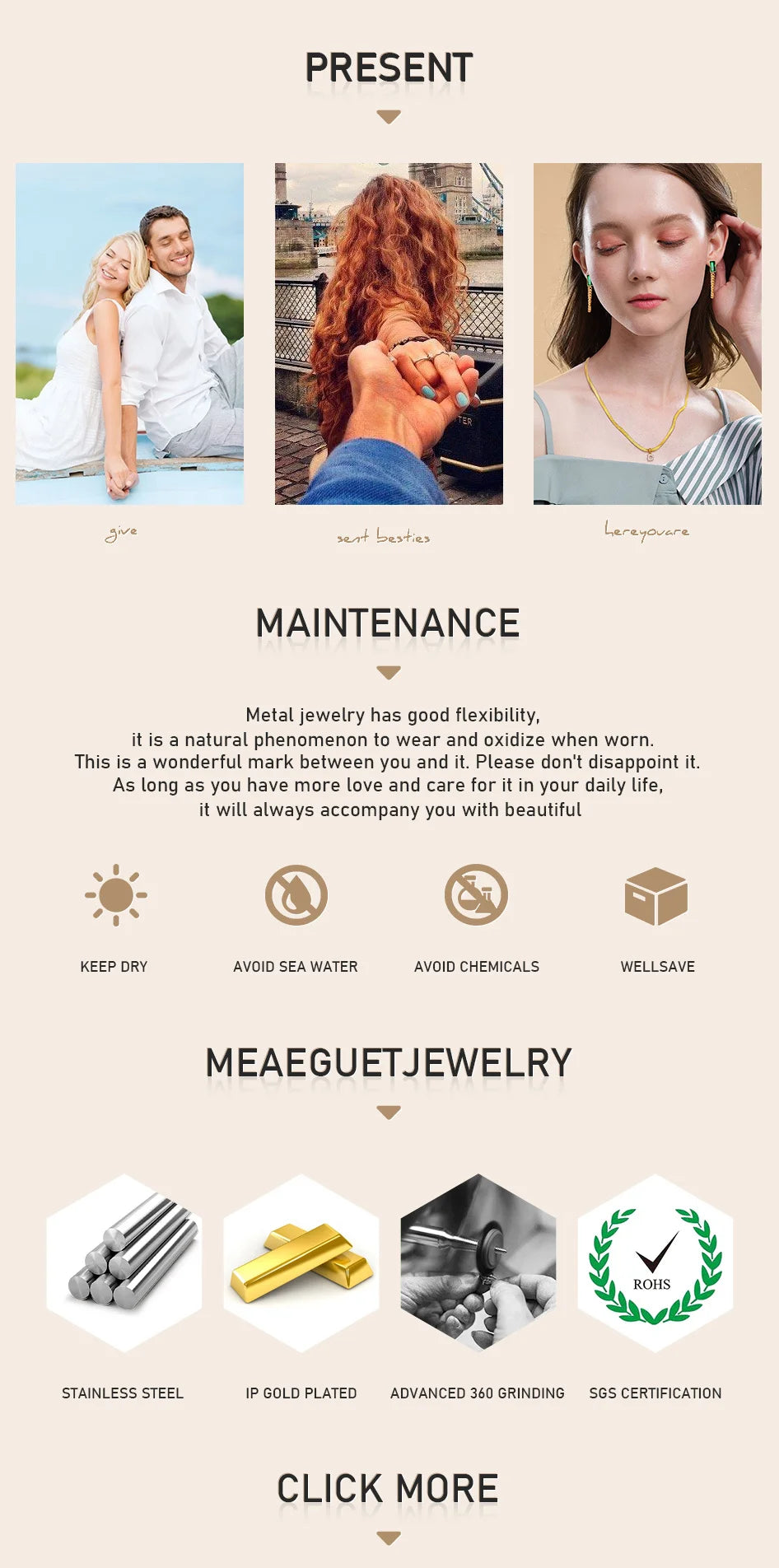 Stainless Steel Double Oval Chain Link Drop Dangle Earrings for Women Statement Jewelry Christmas Gift