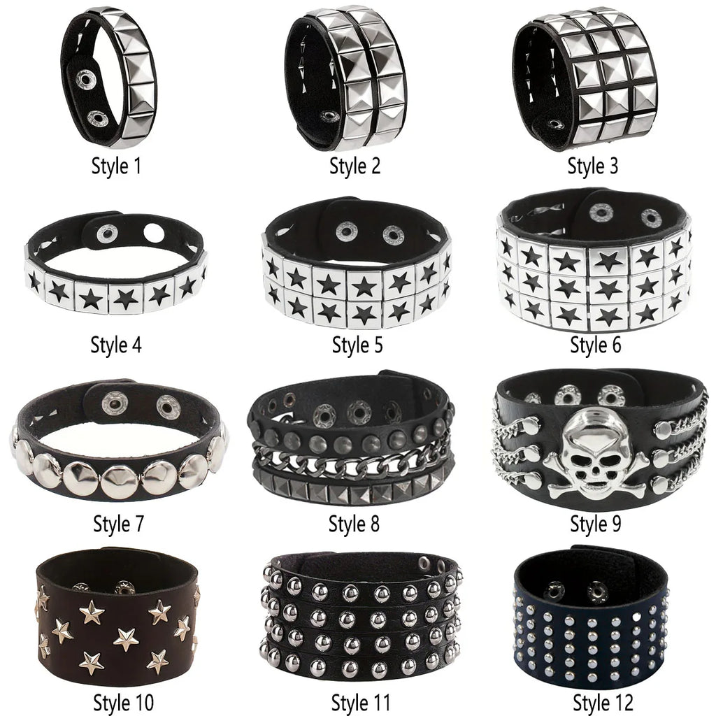 Fashion Gothic Punk Retro Multi Chain Street Dance Bracelet For Cosplay Party Birthday Lovers Gifts