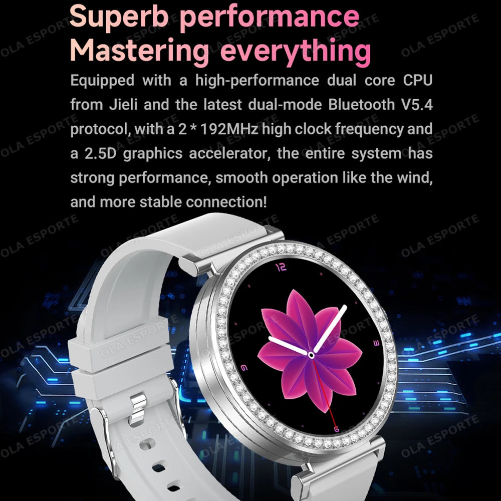 New ECG Monitor Smartwatches Bluetooth Call Heart Rate Blood Pressure/Oxygen Sleep Monitor Waterproof Sports Smart Watch Women
