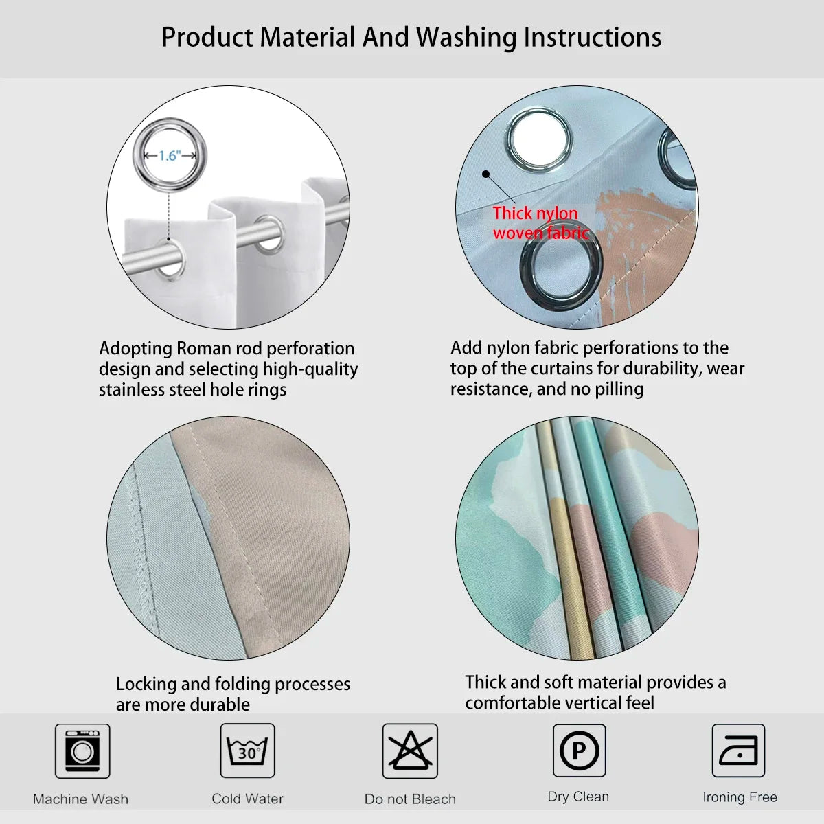 2pcs Christmas Teddy Bear Print Blackout Curtains Insulation Multiple Sizes Living Room Bedroom Decoration, Machine Washable