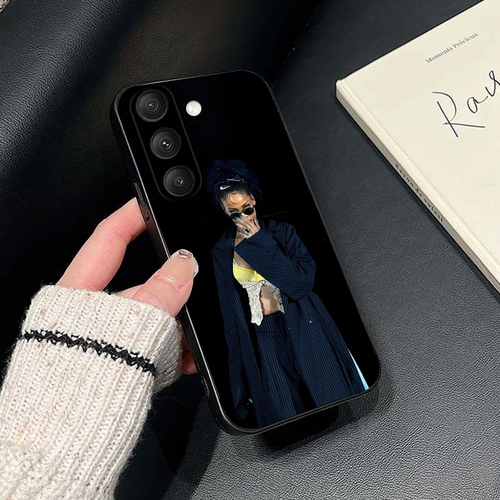 Hot SInger R-Rihanna-ES  Phone Case For Samsung Galaxy S25,S24,S21,S22,S23,S30,Ultra,S20,Plus,Fe,Lite,Note,10,9,5G Black Cover