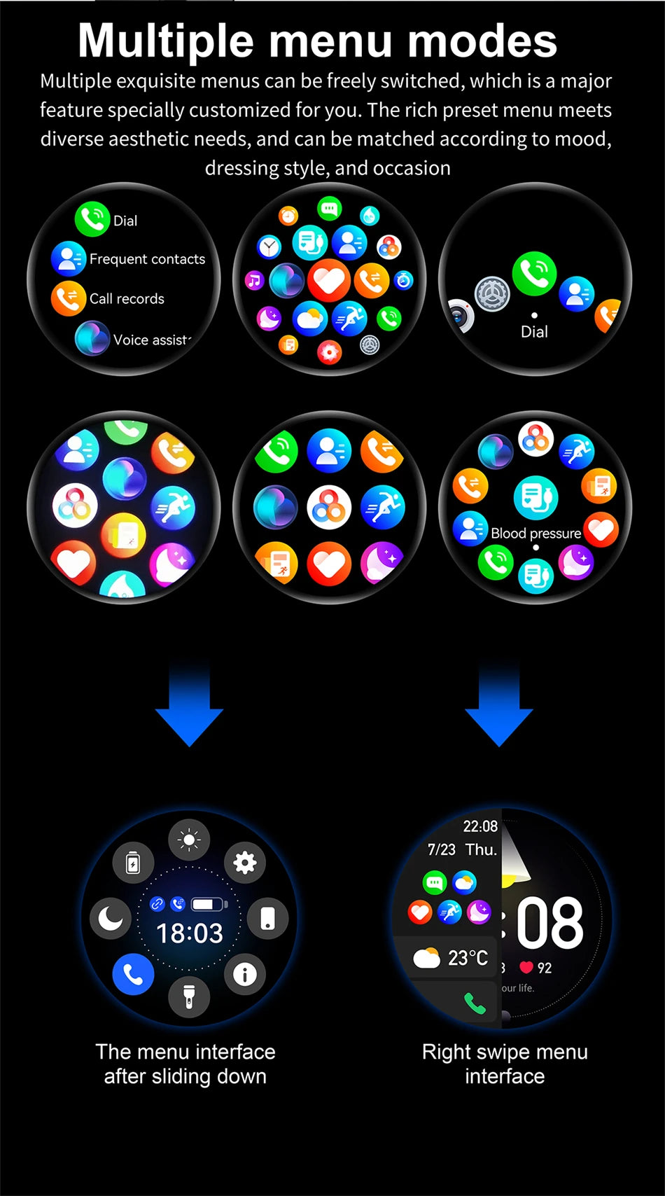 New Smartwatch For Huawei Men Women Sports NFC Bluetooth Talk Waterproof Health Heart Rate Weather Music Playback Smartwatch