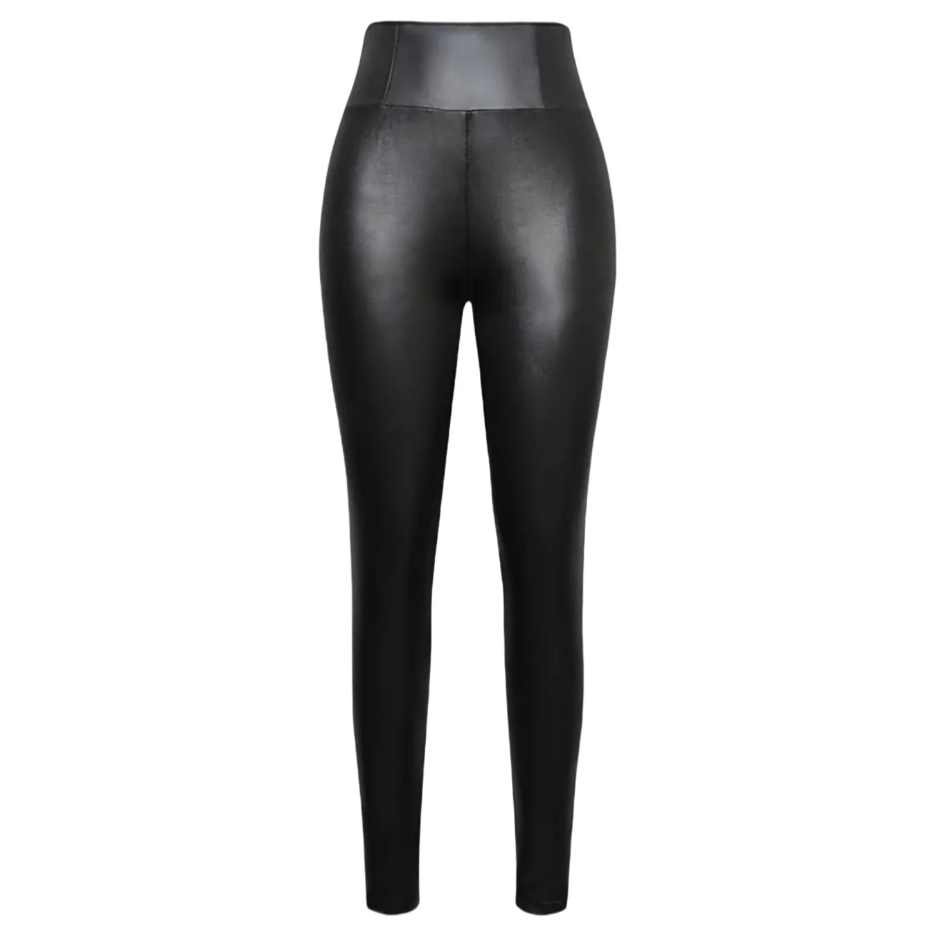 Women's Leather Tight-Fitting Pants High Waisted Sexy Elastic Hip Lift Pants Daily Casual Legging, dress code