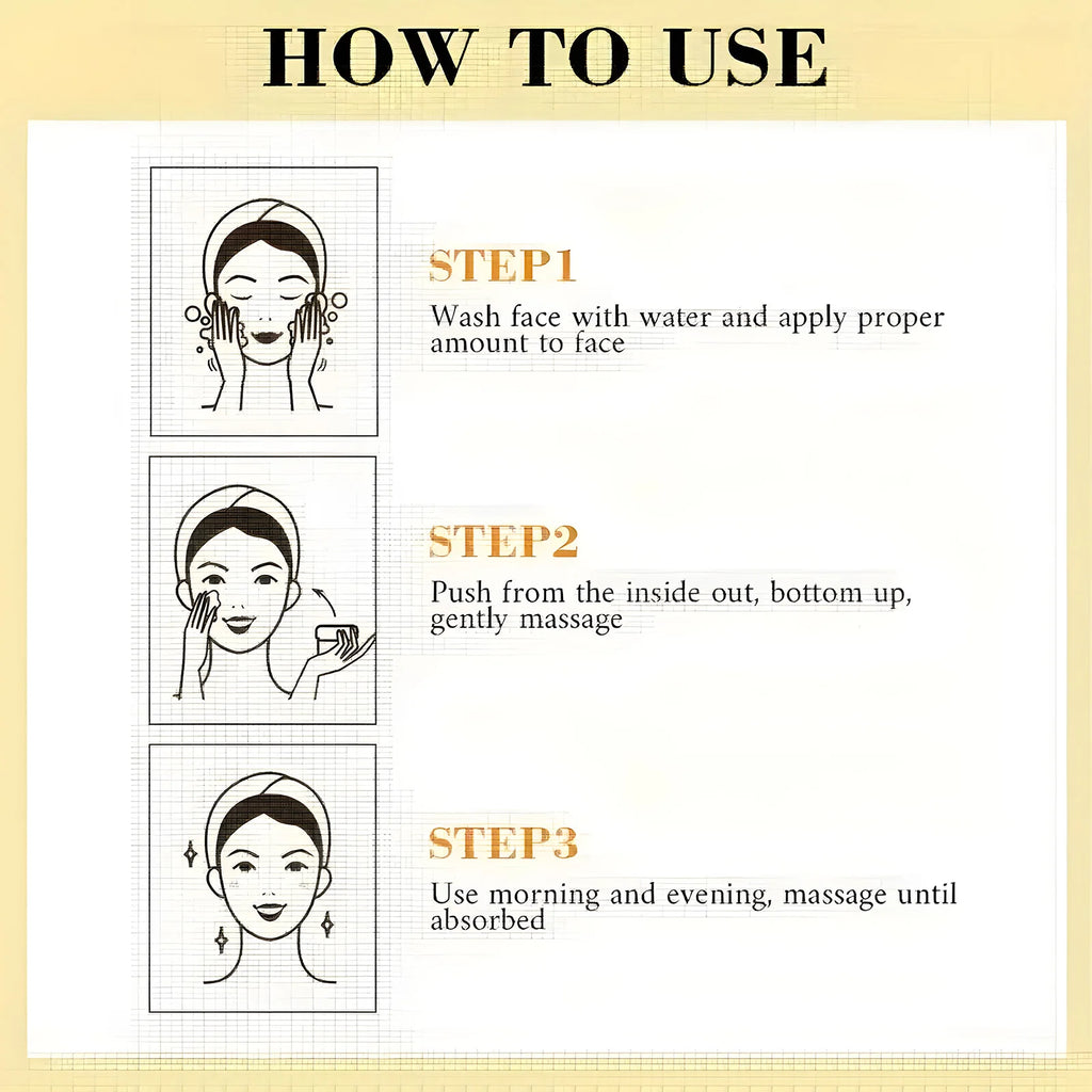 Turmeric & Bee Venom Cream Contains Collagen and Bee Venom Facial Care Moisturizing Cream Deeply Nourishes, Suitable for Dry, Rough and Skin