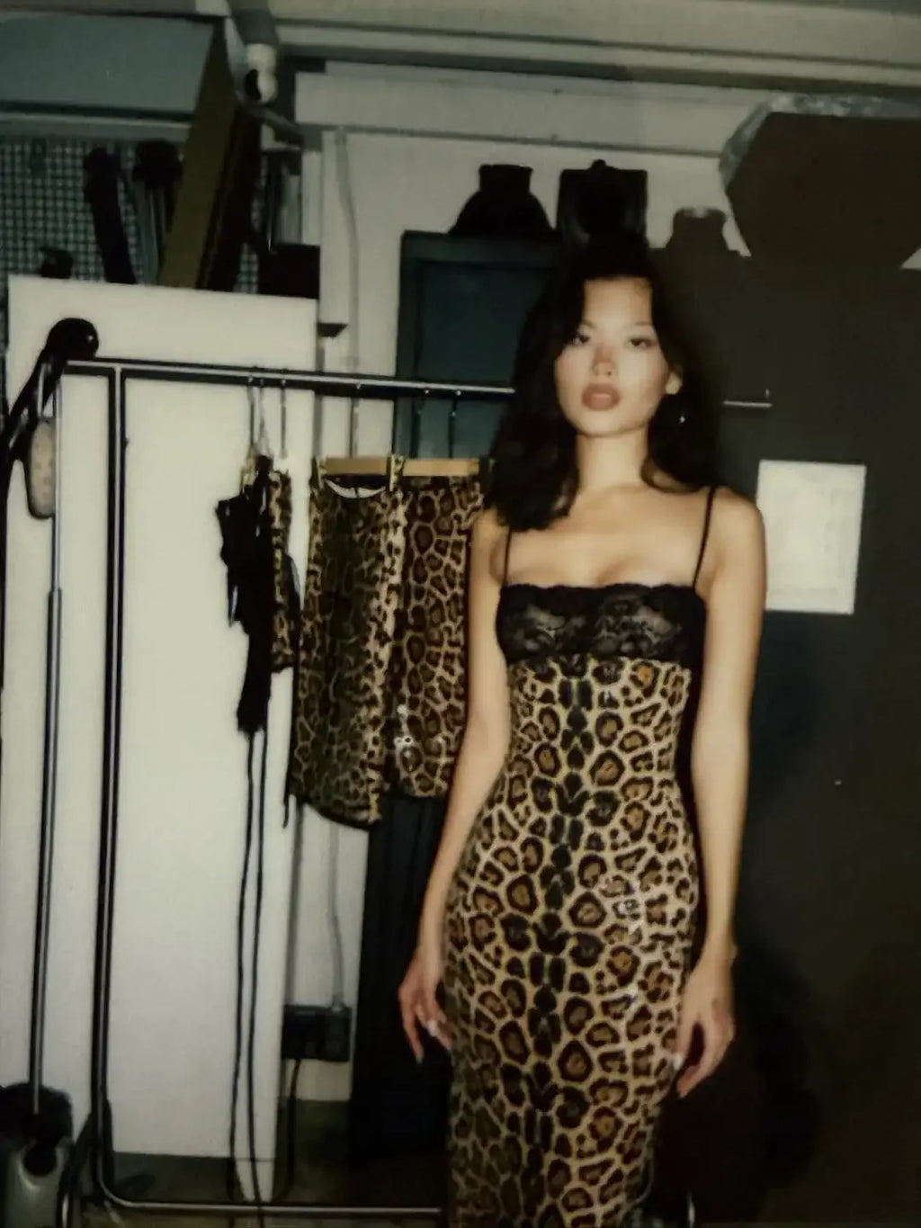 Women Sexy Leopard Print Sling Maxi Dress Chic Sequin Backless Lace Patchwork Slim Dresses Fashion New Lady Party Vacation Robes