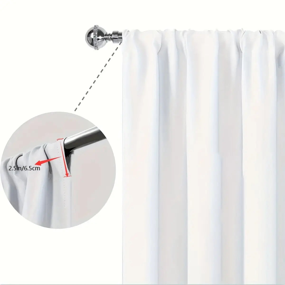 2 pieces - Luxurious Christmas tree print curtains, pole bag curtains, home decoration, room decoration、30*65inch