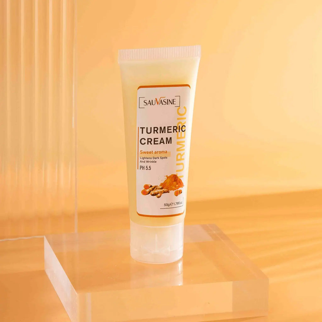 5 Piece Set Turmeric Facial Care Acne Cleansing Cream,Anti-Aging Serum,Dark spot Moisturizer Fade Spots for Radiant Skin Care