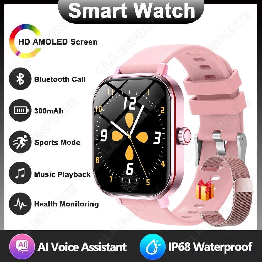 Multifunctional Smart Watch Men Women Bluetooth Connected Phone Music Fitness Sports Bracelet Sleep Monitor Smartwatch 2026 New