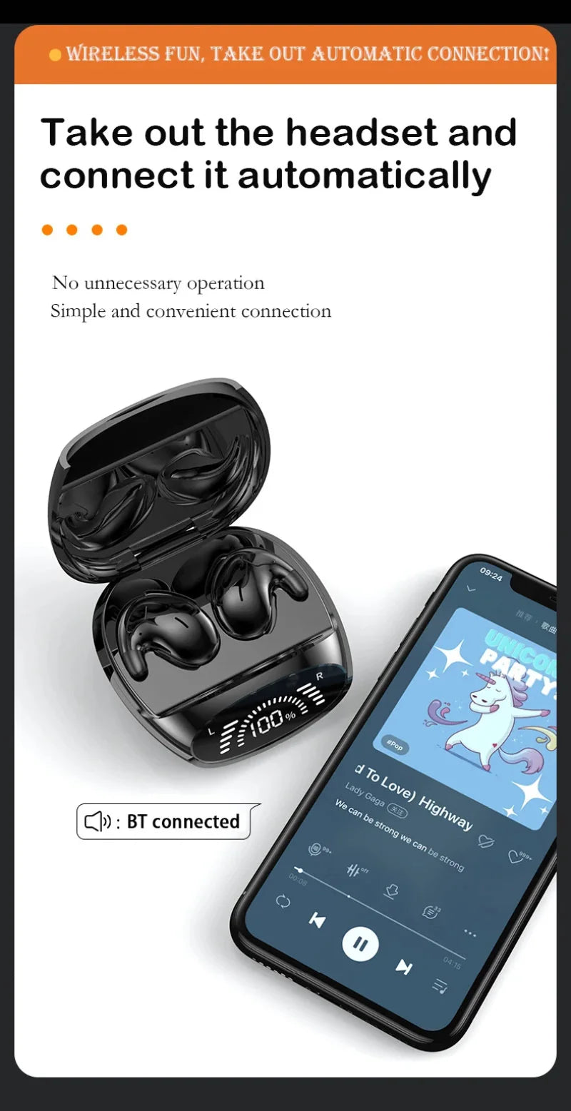 Xiaomi Mijia Sleep Invisible Earbuds Tiny Headphone Sport Stereo Bluetooth 5.3 Earphone Hidden Noise Cancelling Wireless Headset