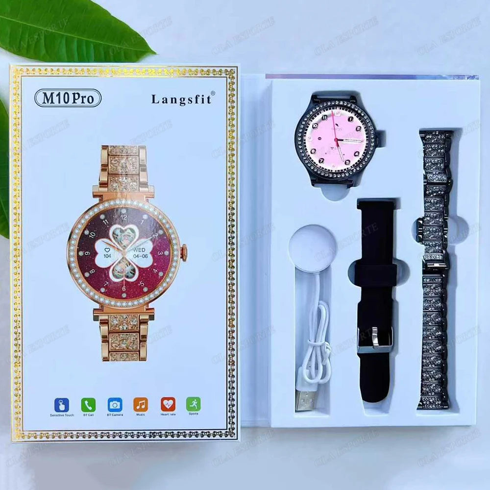 New ECG Monitor Smartwatches Bluetooth Call Heart Rate Blood Pressure/Oxygen Sleep Monitor Waterproof Sports Smart Watch Women