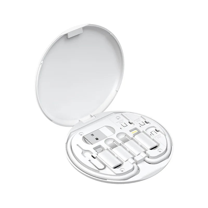 Multi USB Type C to C 60W Charging Adapter Cable Kit USB C to Lighting Conversion Set USB A & Type C to Micro/Type C/Lighting