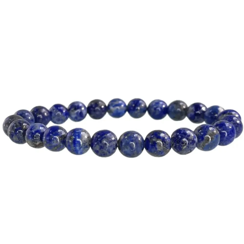 Natural Stone Round Beads Bracelet Rose Quartz Chakra Healing Crystal Elastic Stretch Bangle For Women Men Jewelry Gift