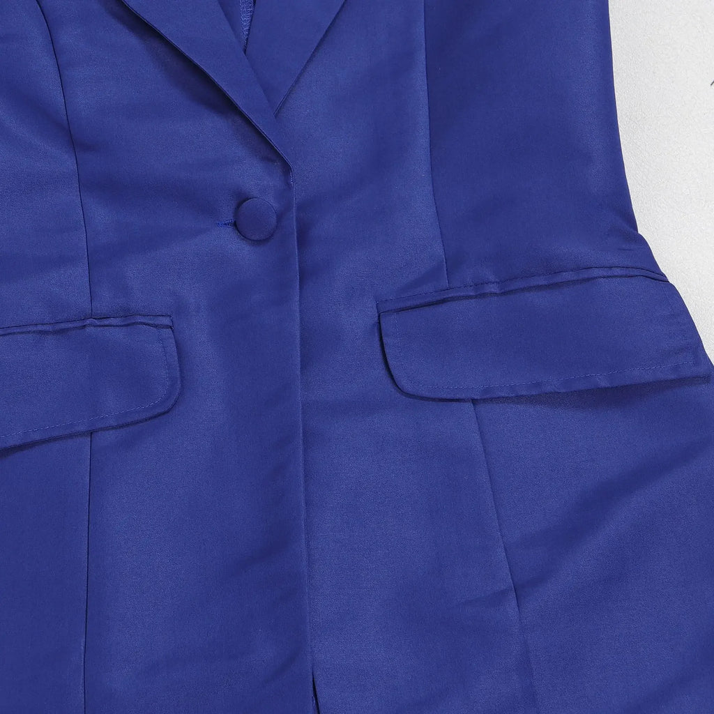 Women's Set Full Sleeve Long Blazer Coat+ Long Dress Suit  Winter Streetwear Two 2 Piece Set Africa OL Work Outfits