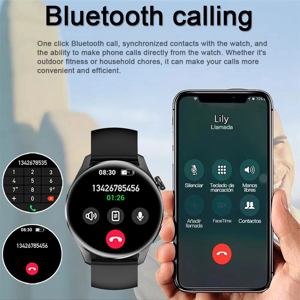 New Smartwatch For Huawei Men Women Sports NFC Bluetooth Talk Waterproof Health Heart Rate Weather Music Playback Smartwatch