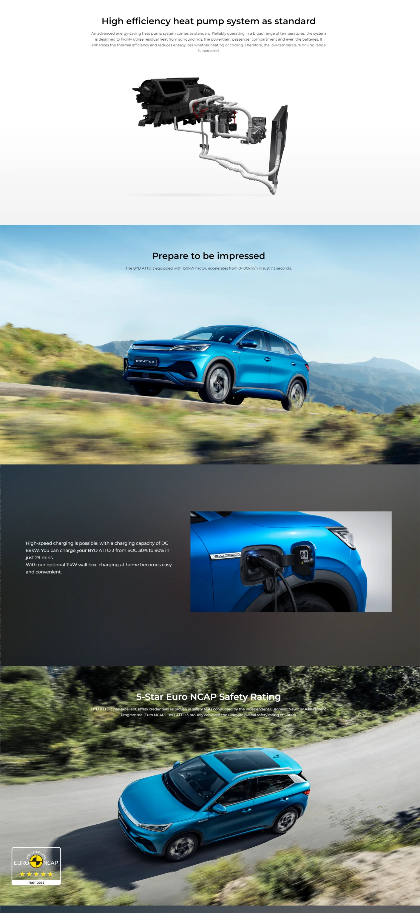 Professional Factory Direct Sale Low Price for Byd Electric Car 2023 New Model Pure Electric Compact Vehicle Yuan Plus Atto3